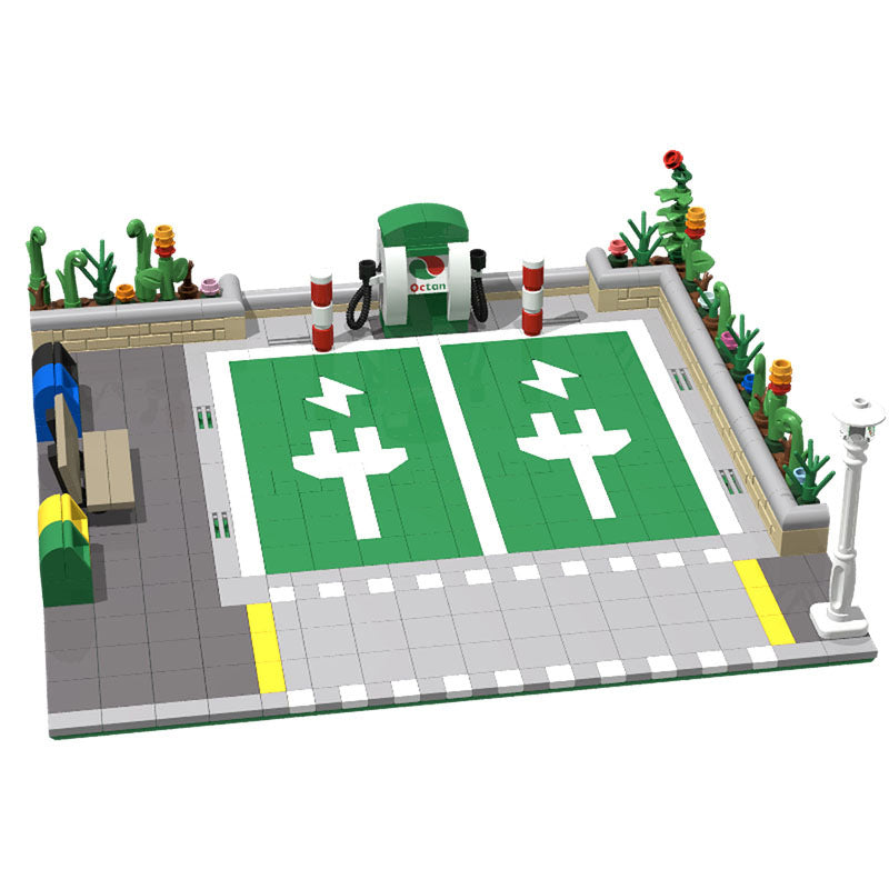 electric vehicle charging station building set | moc-132972 - 4