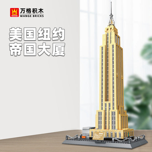 empire state building, new york, usa - building blocks set - wange bricks - 1