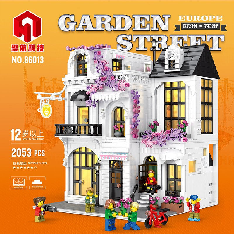 europe garden street building block set - 2053 pcs juhang 86013 - 1