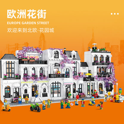 europe garden street building block set - 2053 pcs juhang 86013 - 3