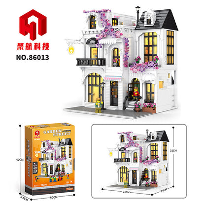 europe garden street building block set - 2053 pcs juhang 86013 - 6