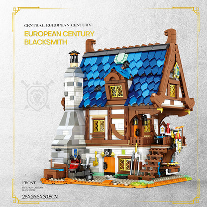 european century blacksmith building blocks set - reobrix 66005 - 2