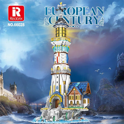 european century lighthouse building blocks set - reobrix 66028 - 2