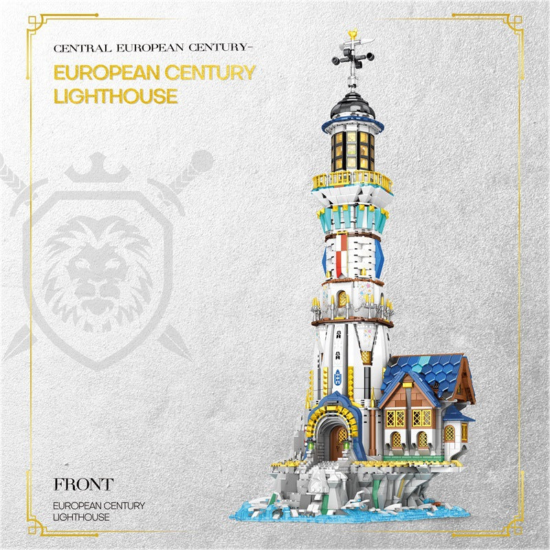 european century lighthouse building blocks set - reobrix 66028 - 4