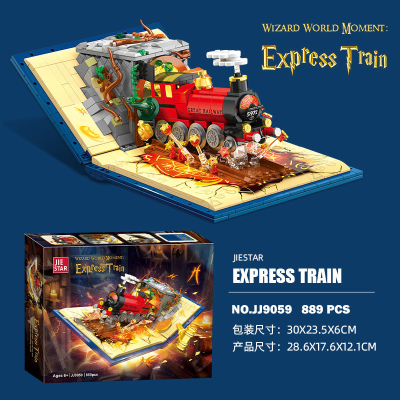 express train in a book - 889 pcs | jiestar 9059 - 1