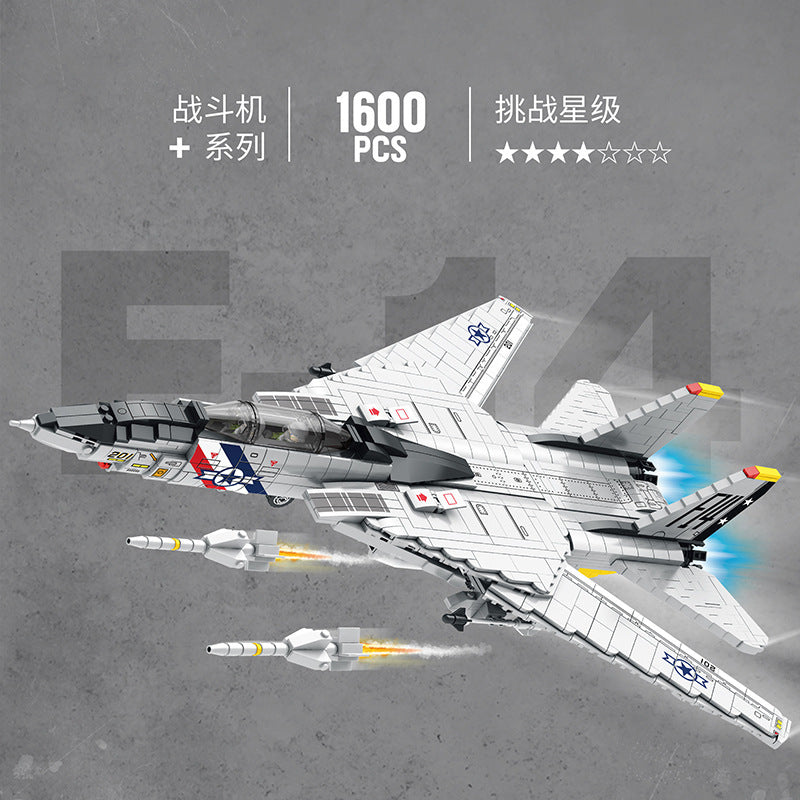 f-14 tomcat carrier based fighter building block set - juhang 88018 - 3