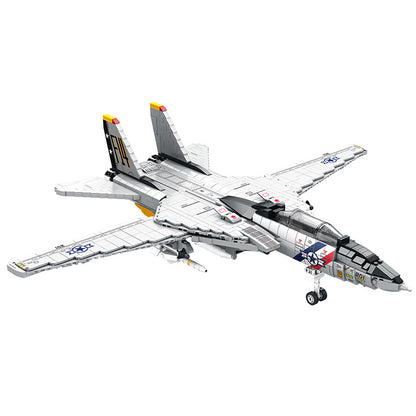 f-14 tomcat carrier based fighter building block set - juhang 88018 - 5