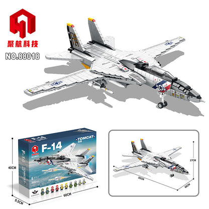 f-14 tomcat carrier based fighter building block set - juhang 88018 - 6