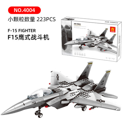 f-15 eagle fighter building blocks set - wange bricks - 4