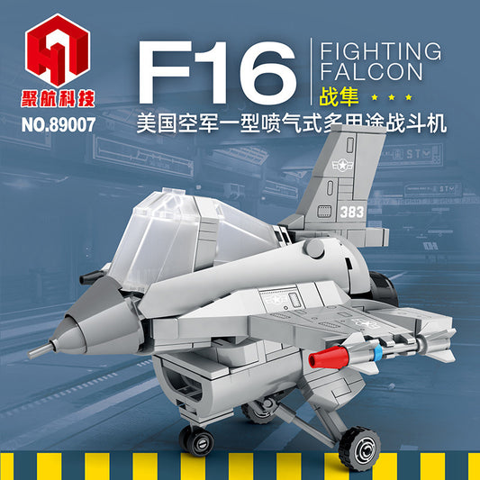 f 16 fighter building block set - 418 pcs juhang 89007 - 1