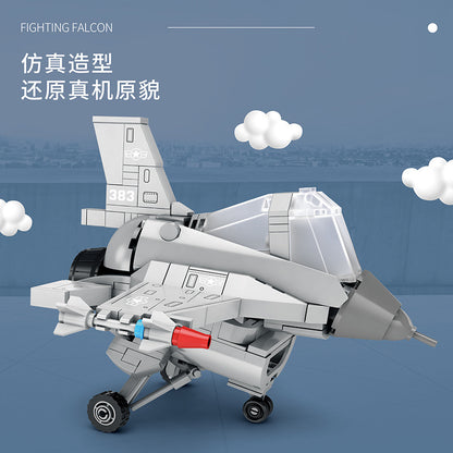 f 16 fighter building block set - 418 pcs juhang 89007 - 2