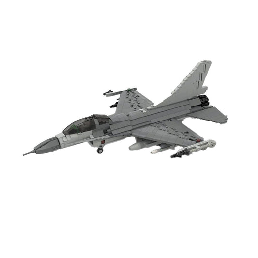 f-16 fighting falcon building set | 1:35 scale | moc-187679 - 1