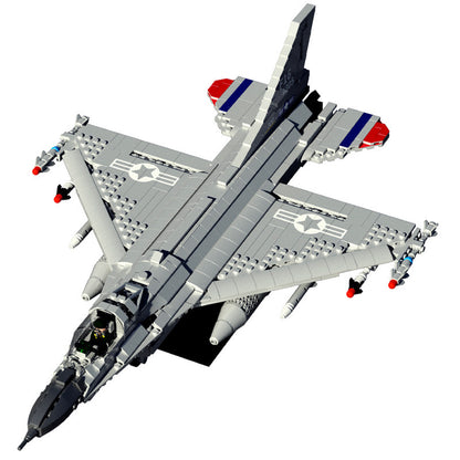 f-16 jet multi purpose fighter building block set - juhang 88013 - 5