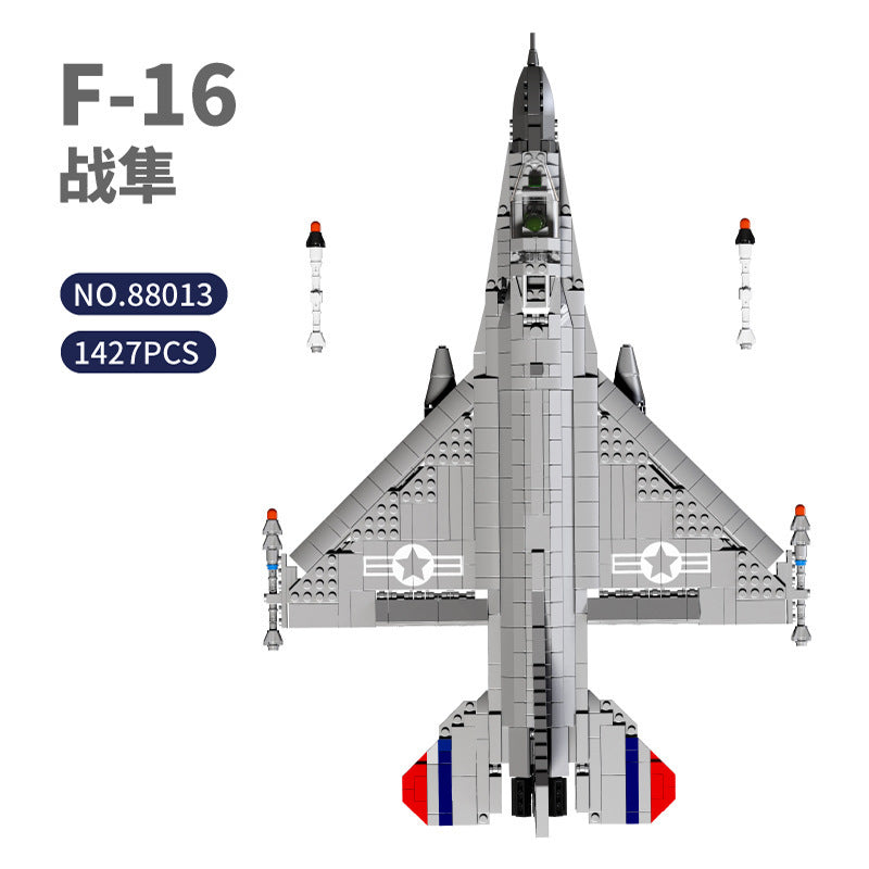 f-16 jet multi purpose fighter building block set - juhang 88013 - 6