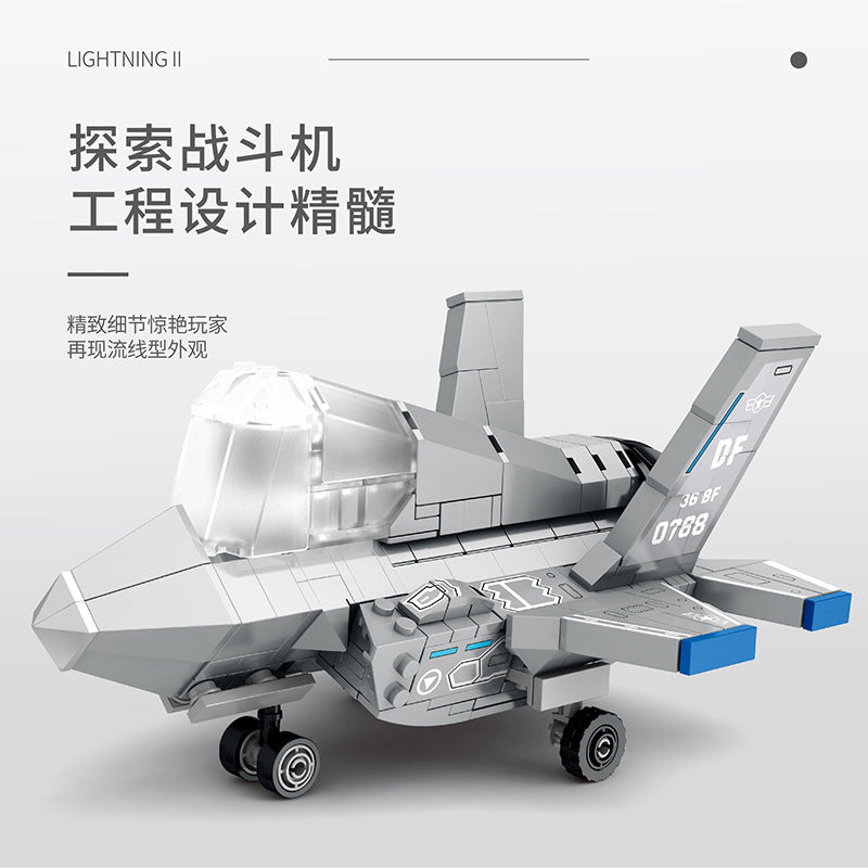 f 35 carrier-based fifth-generation fighter block set - juhang 89008 - 3