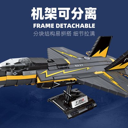 f-35b lightning ii stealth strike fighter - 1268 pcs | jie star 58092 - 2