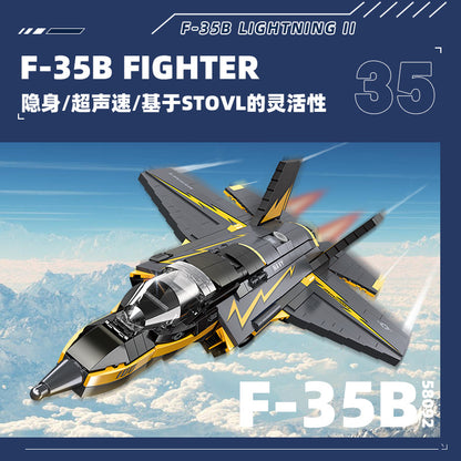 f-35b lightning ii stealth strike fighter - 1268 pcs | jie star 58092 - 3