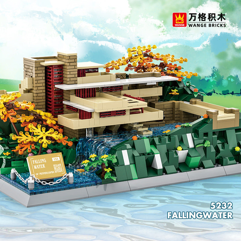 fallingwater in pennsylvania -building blocks set - wange bricks 5232 - 1