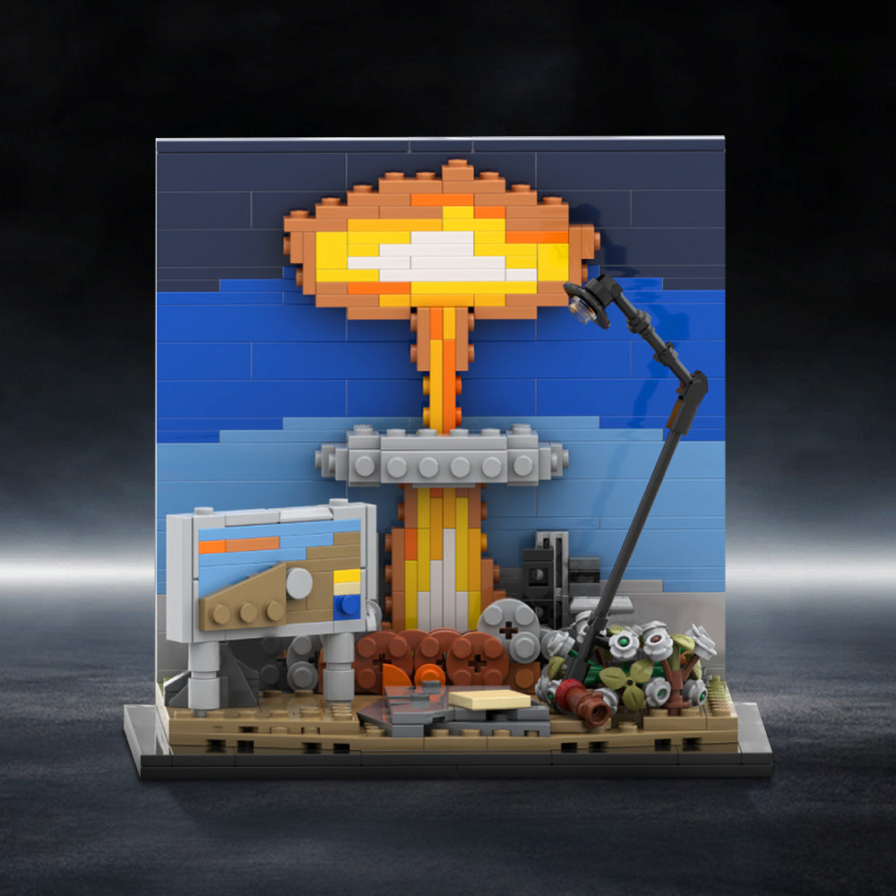 fallout nuclear blast diorama building set | moc-193637 - 1