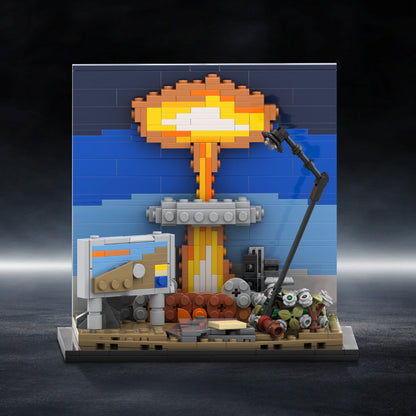 fallout nuclear blast diorama building set | moc-193637 - 1