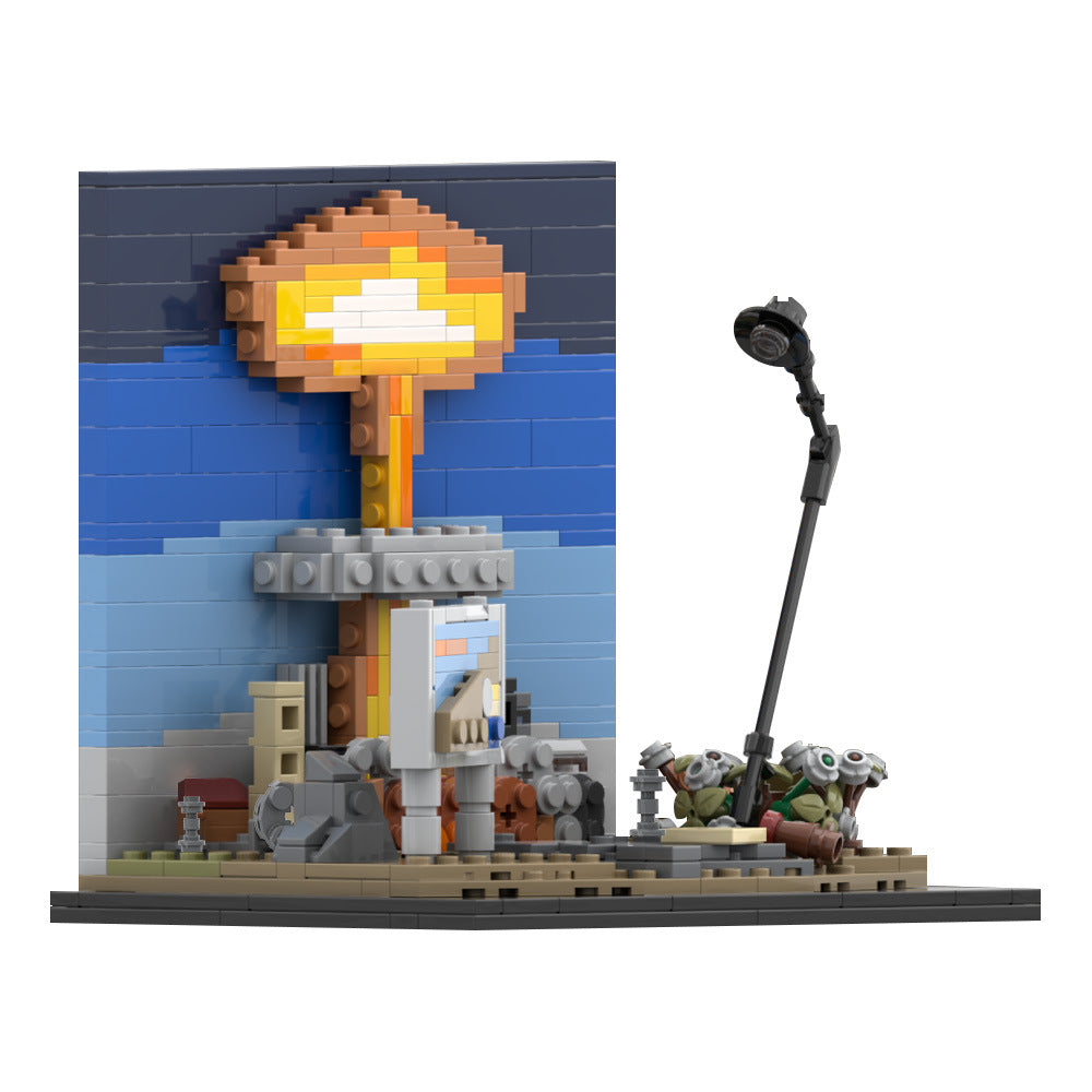 fallout nuclear blast diorama building set | moc-193637 - 3