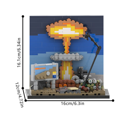 fallout nuclear blast diorama building set | moc-193637 - 4