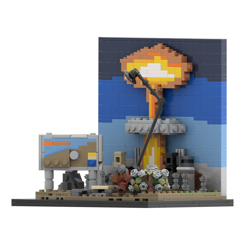 fallout nuclear blast diorama building set | moc-193637 - 5