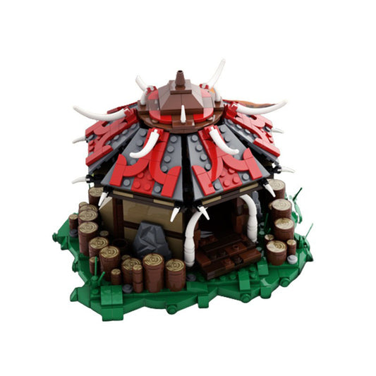 fantasy orc's barracks building set | world of warcraft | moc-57406 - 1