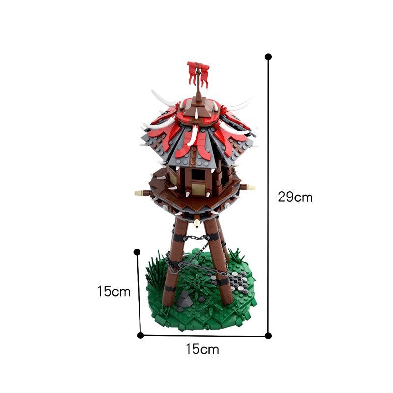 fantasy orc's tower building set | world of warcraft | moc-57715 - 3