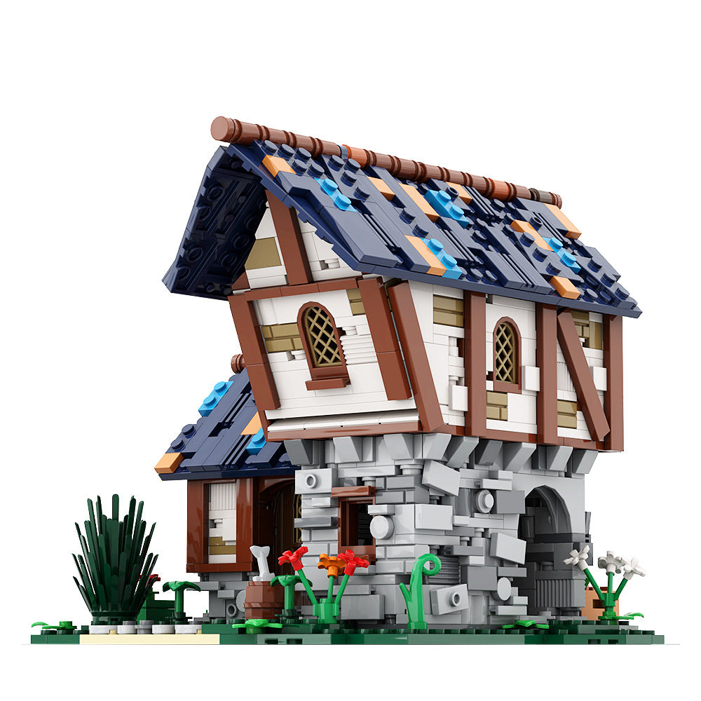 farm cottage building set | lego compatible - 3
