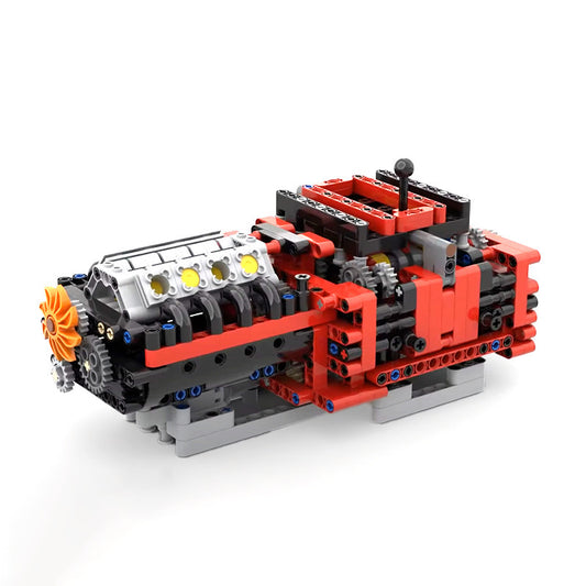 ferrari 488 gte manual 8 speed gearbox building set | moc-79482 - 1