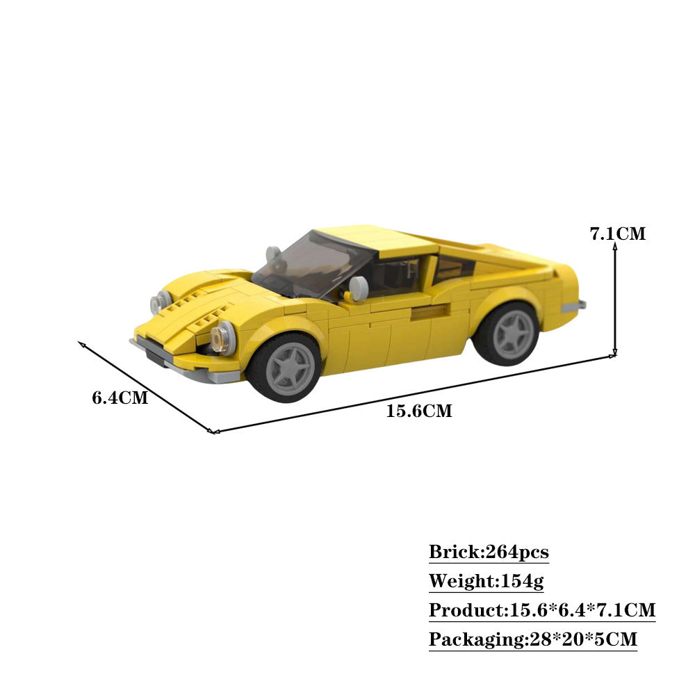 ferrari dino 206 gt 1967 building set | moc-173160 - 2