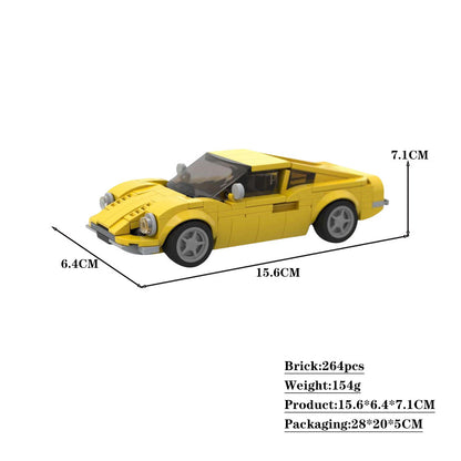 ferrari dino 206 gt 1967 building set | moc-173160 - 2