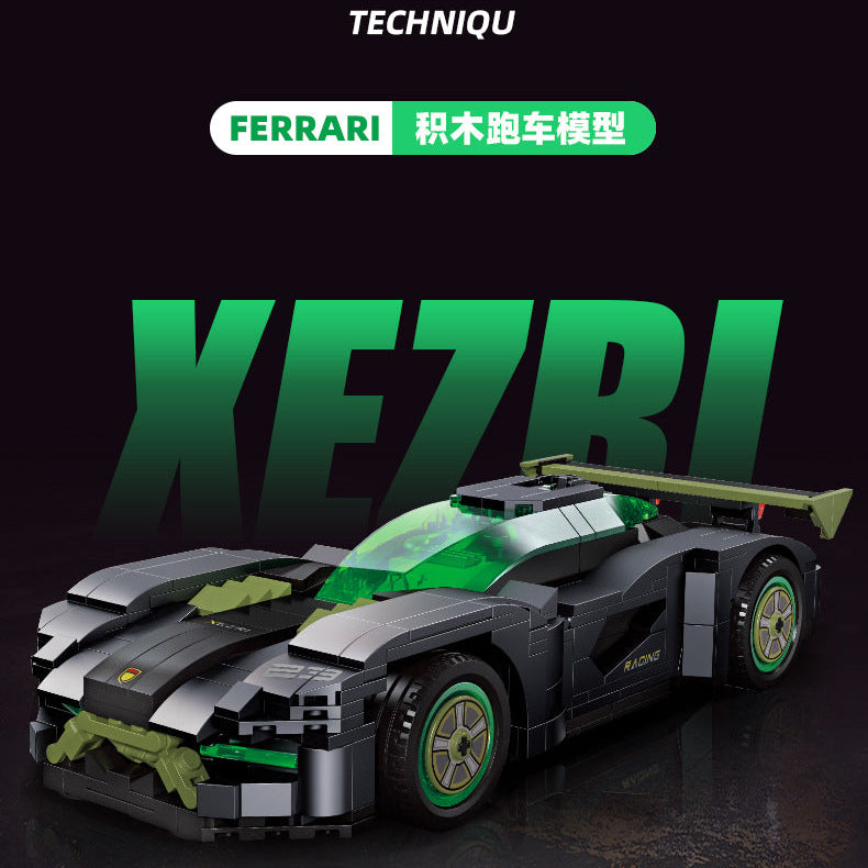 ferrari xezri remote control building blocks car | jiestar 92027 - 6