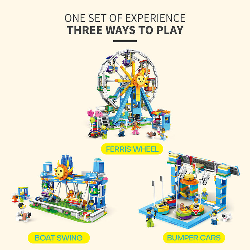 ferris wheel 3 in 1 building block set - juhang 81001 - 2