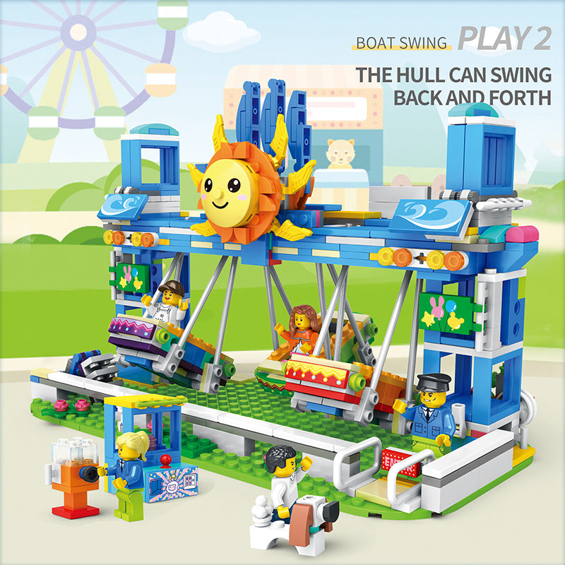 ferris wheel 3 in 1 building block set - juhang 81001 - 3