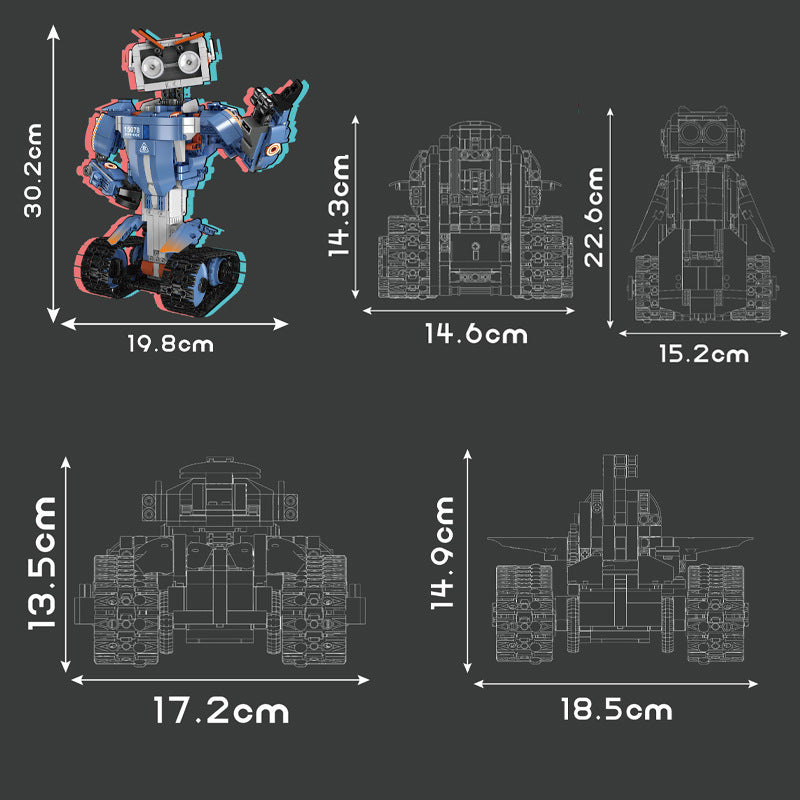 five change robot carl - 903 pcs |  mouldking 15078 - 4