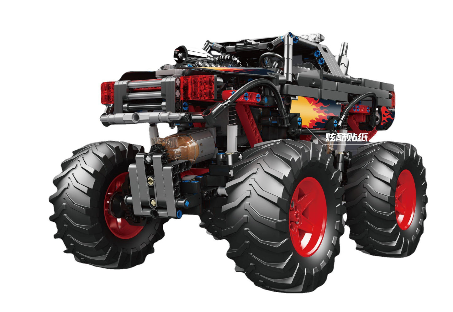 flame monster rc off-road vehicle - 889 pcs | mouldking 18008 - 5