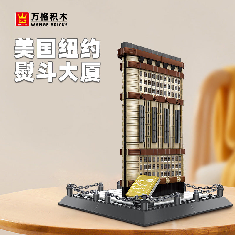 flatiron building, new york -building blocks set - wange bricks 4220 - 1