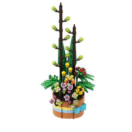 flower basket building set | moc-149107 - 2