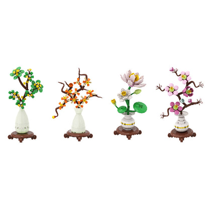 flower pot planting building set | lego compatible - 2