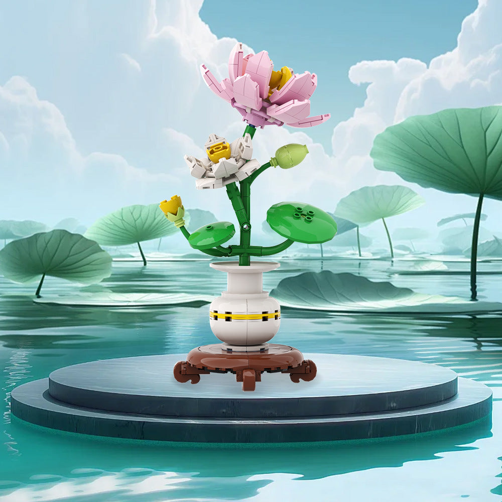 flower pot planting building set | lego compatible - 7