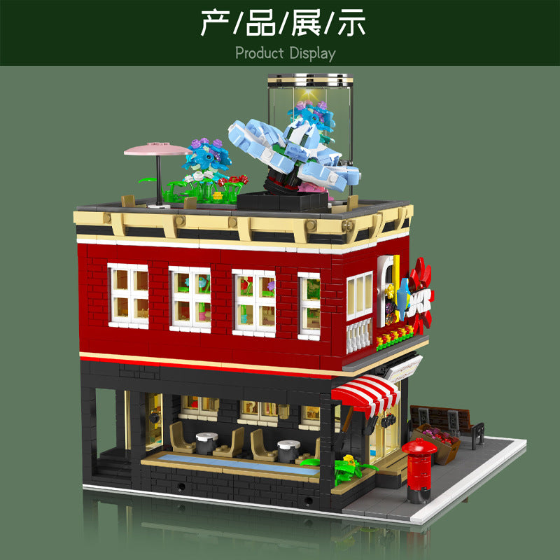 flower shop building blocks - 2191 pcs | mouldking 16056 - 2