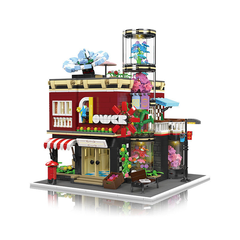 flower shop building blocks - 2191 pcs | mouldking 16056 - 5