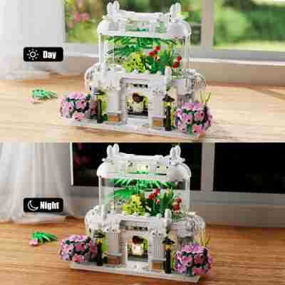 flower shop building blocks set 597 pcs - tycole - 3