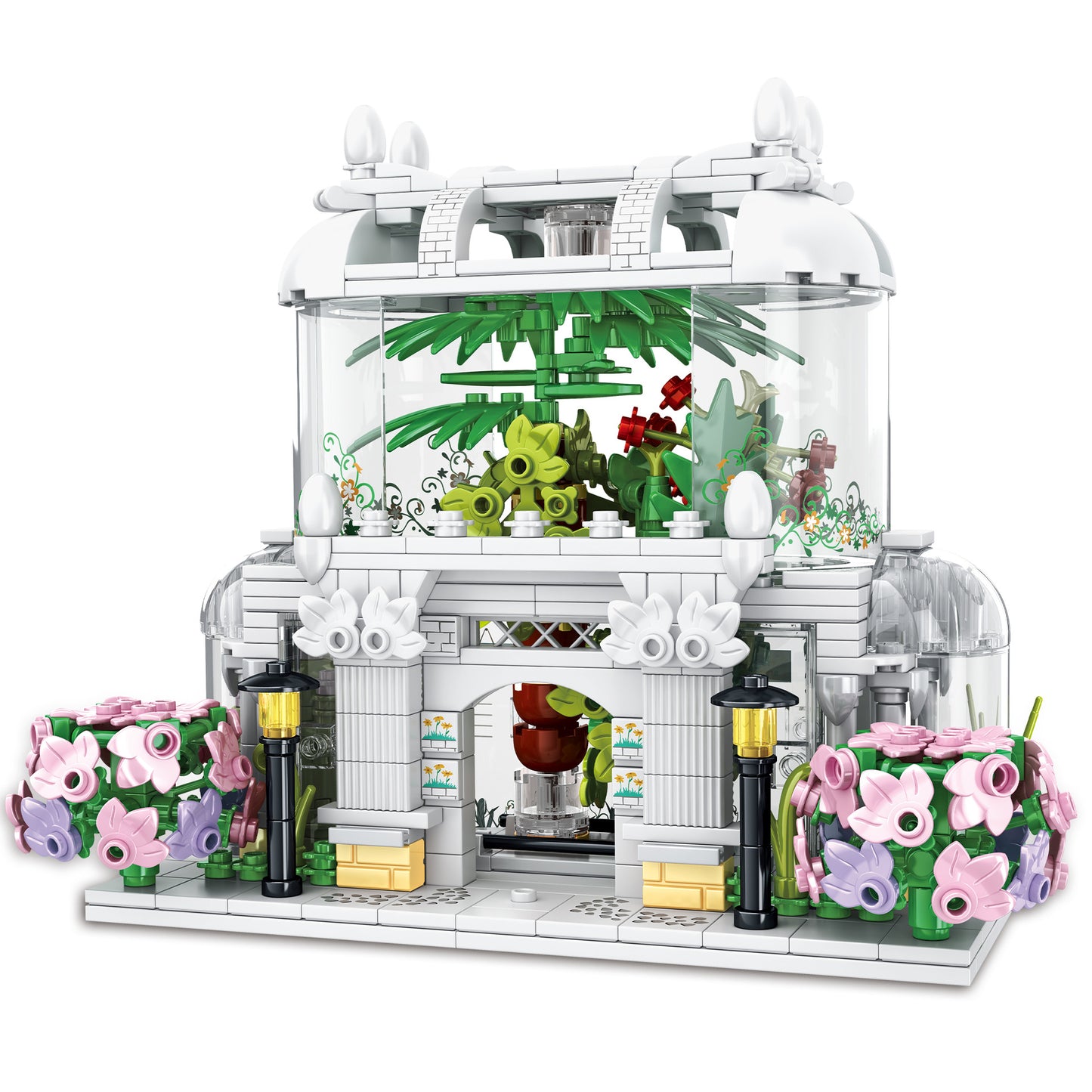 flower shop building blocks set 597 pcs - tycole - 5