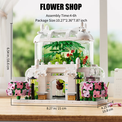 flower shop building blocks set 597 pcs - tycole - 6