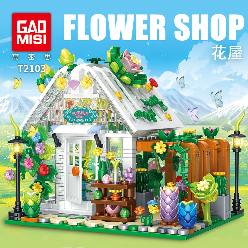 flower shop building blocks set 769 pcs - gaomisi - 1