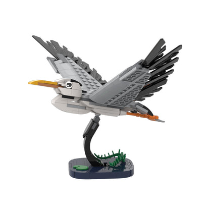 flying heron building set | moc-212038 - 5