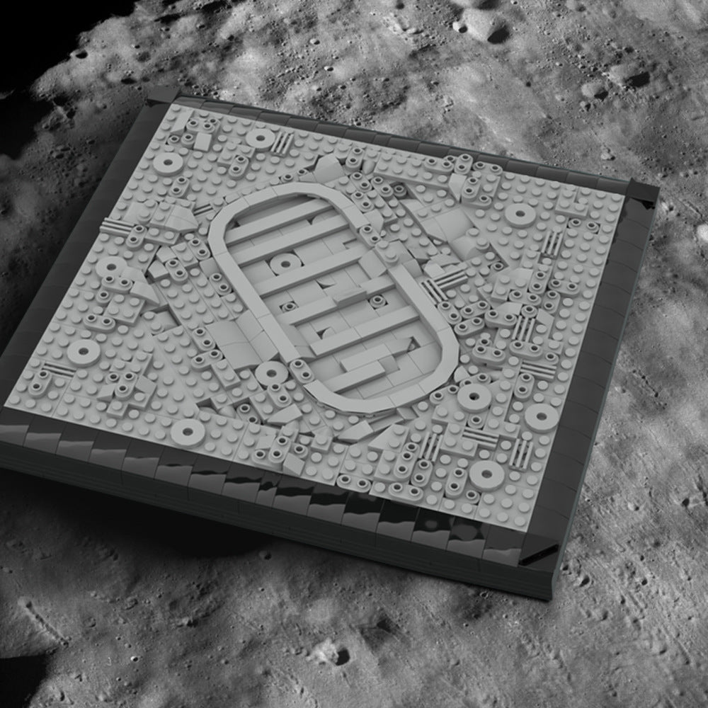 footprint on the moon building set | moc-134134 - 1